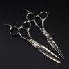 6.0-inch Damascus Pattern Hairdressing Scissors & Thinning Shears - Ancient Design