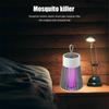 Lampa na komary, pułapka na owady LED UV z siatką elektryczną – Znicz na owady do wnętrz, do domu, sypialni, kuchni, cicha praca, bez chemikaliów