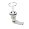 Electrical Distribution Box Lock Stainless Steel Telescopic Tension Cam Lock for Cabinet Doors with Key Silver Finish