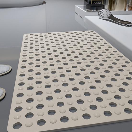 Bath Tub Mat Suction Cup Bath Shower Mat Non-Slip Bathtub Rug with Drain Holes Machine Washable Mat for Bathroom Floor Tub