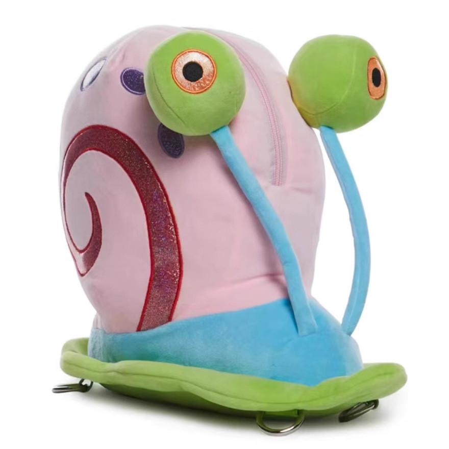 Gary Spongebob Squarepants The Snail Plush Backpack Animal Bag Gift Cartoon