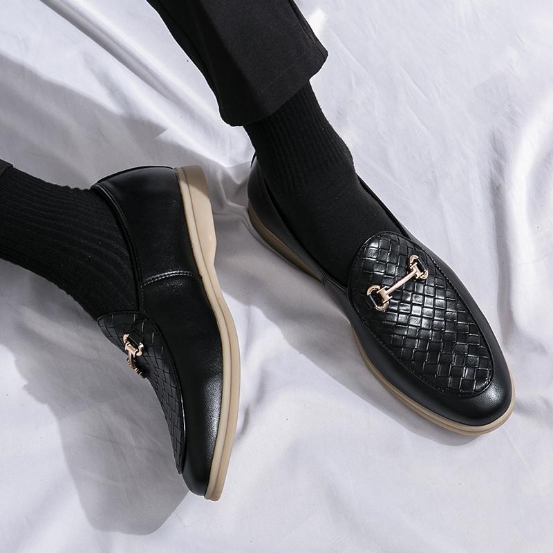 Business men's flat loafer Classic and versatile gentleman style Outdoor leisure merchant party Office Wedding Groom Shoes 38-46