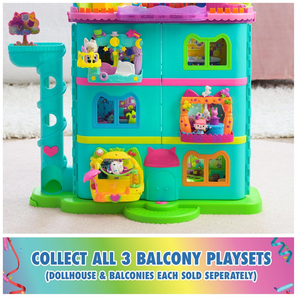 Fruit Smoothie Balcony 8 Toy Dollhouse Accessories Sensory Kids Toys for Girls Boys Ages Gabby's Dollhouse, Cake's Playset, Figures, & Play, & 3+