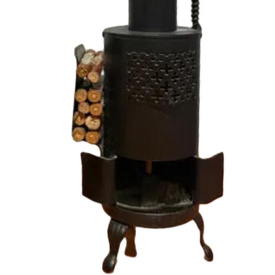 1/2 Pezzi Mini Stufa Decorativa Metallo Pesante Fattoria Rustico Fatto a Mano Piccola Stufa a Legna Decorazione da Tavolo