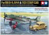 Tamiya 1/48 Scale Limited Edition Focke-Wulf Fw190 D-9 JV44 & Citroën 11CV Staff Car Set Plastic Model Kit 25213