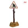 Resin Aquarium Decoration Ornaments Artificial Shark Warning Sign Accessories