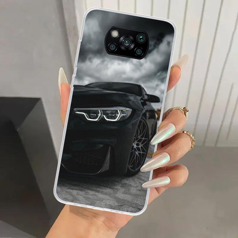 Sports Cars Male Men Phone Case for Xiaomi Poco X5 X6 X7 Pro F7 Ultra M7 Redmi 15 15C 13 13C 12 12C 10 10A 10C 9 9A 9C 9T Shell