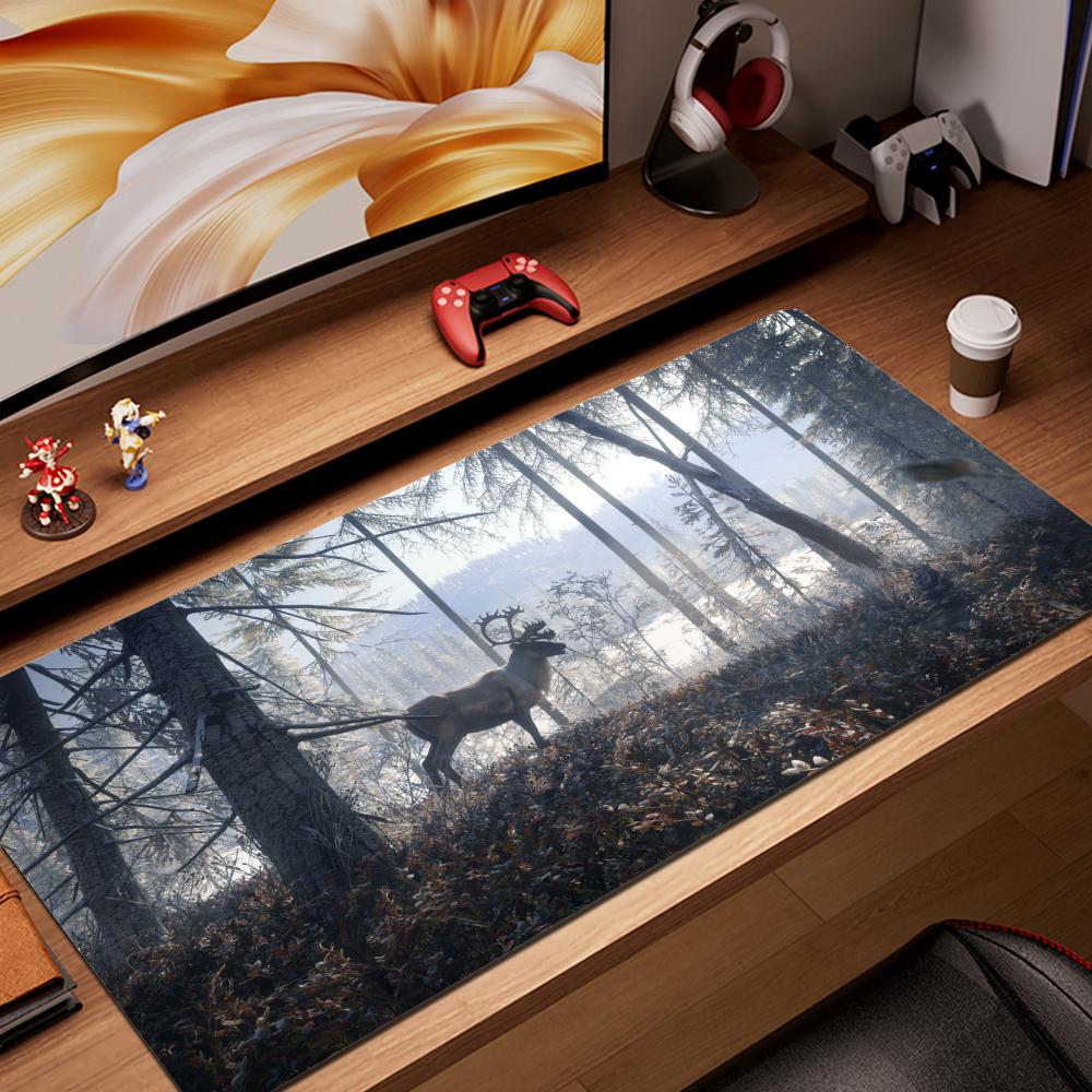 Mouse Pad Non-Slip Rubber Edge Locking Mousepads Game Play Mats Action Game The Hunter Call of the Wild for Notebook PC Computer