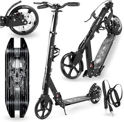 Trottinette deux roues HyperMotion Skyline en aluminium noir