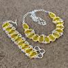 Citrine Gemstone Handmade  925 Sterling Silver Jewelry Set KKG-449