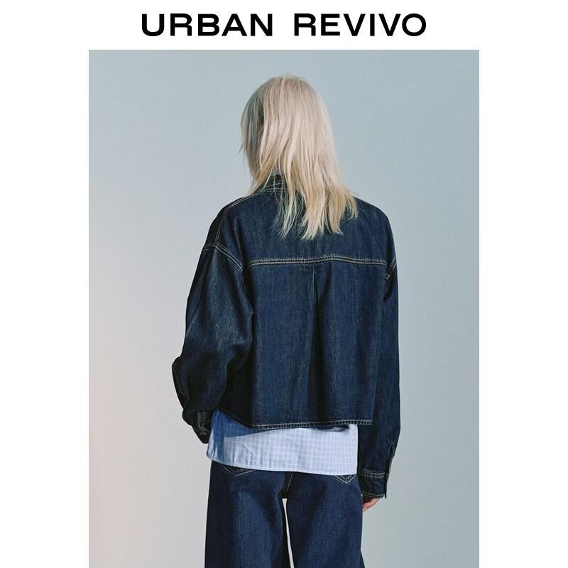 Women's Urban Lyocell Denim Shirt with Bow Tie