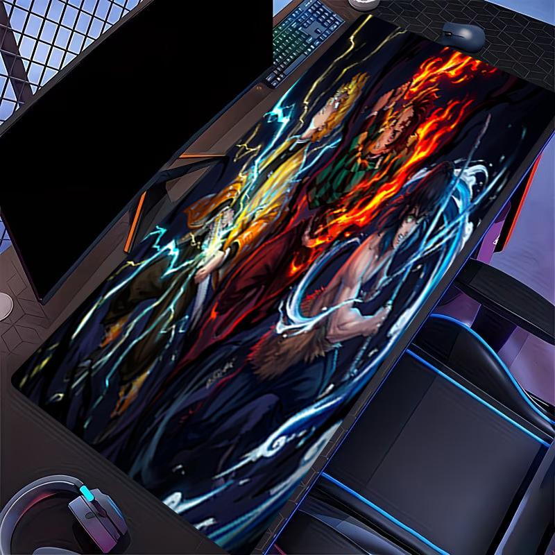 Demon Slayer Print Mouse Pad, for Keyboard Pad Laptop PC Mat for Office Home Use, Desk Decor, Perfect Birthday Gift for Gamers
