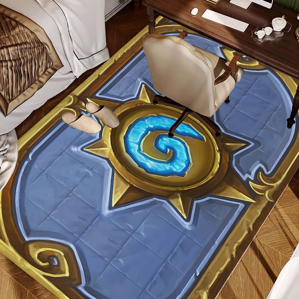 Game H-HearthStone Bathroom Mat INS Style Soft Bedroom Floor House Laundry Room Mat Anti-skid Welcome Doormat