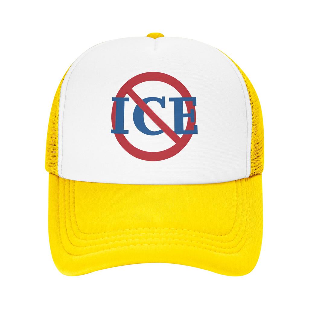 No ICE Mesh Sun Hats Unisex Men Design Trucker Hat Summer Casual Outdoor Sport Breathable Baseball Caps