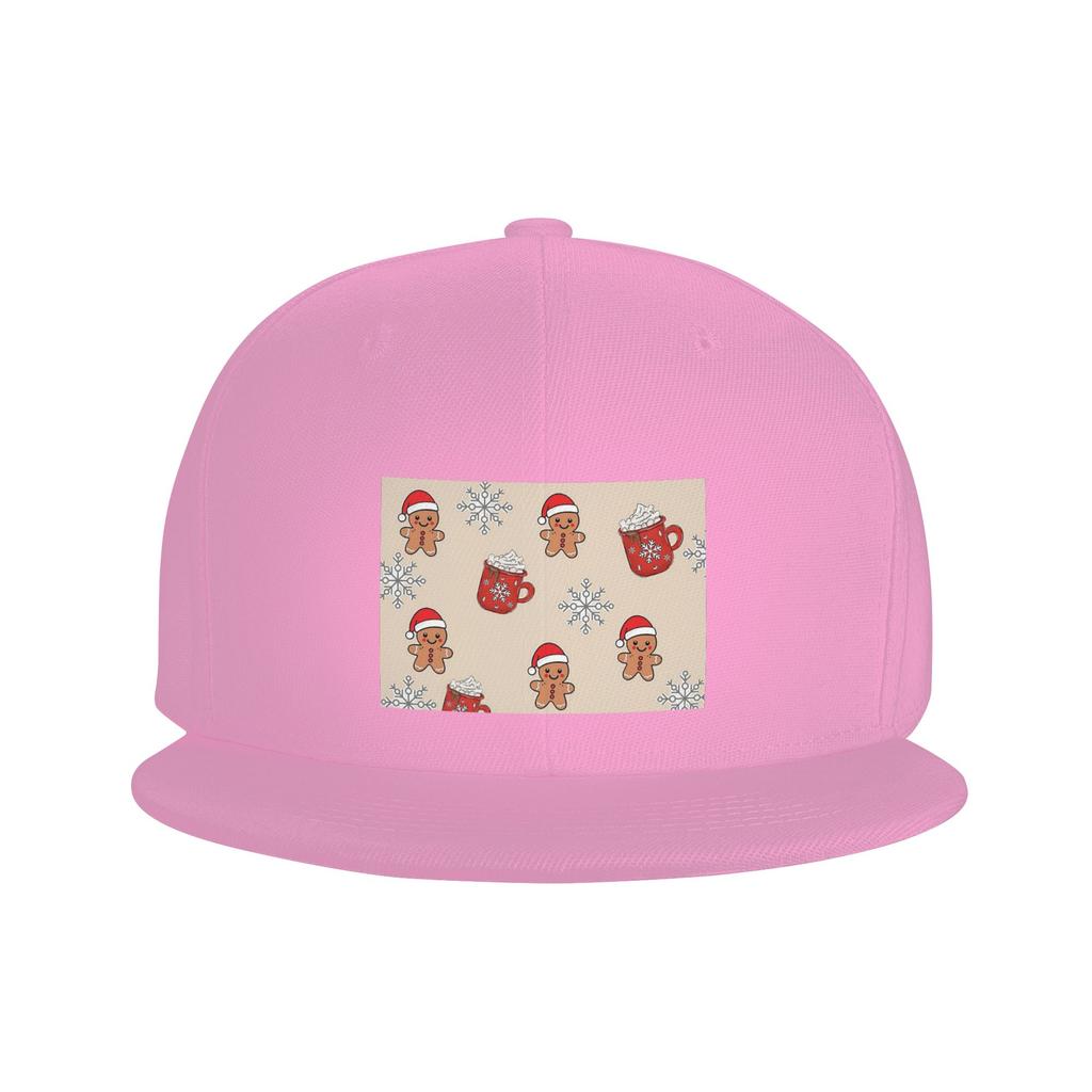 Merry Christmas Tree And Gingerbread Unisex Baseball Caps Snapback Baseball Hats Casual Casquette Outdoor for Unisexs And Womens