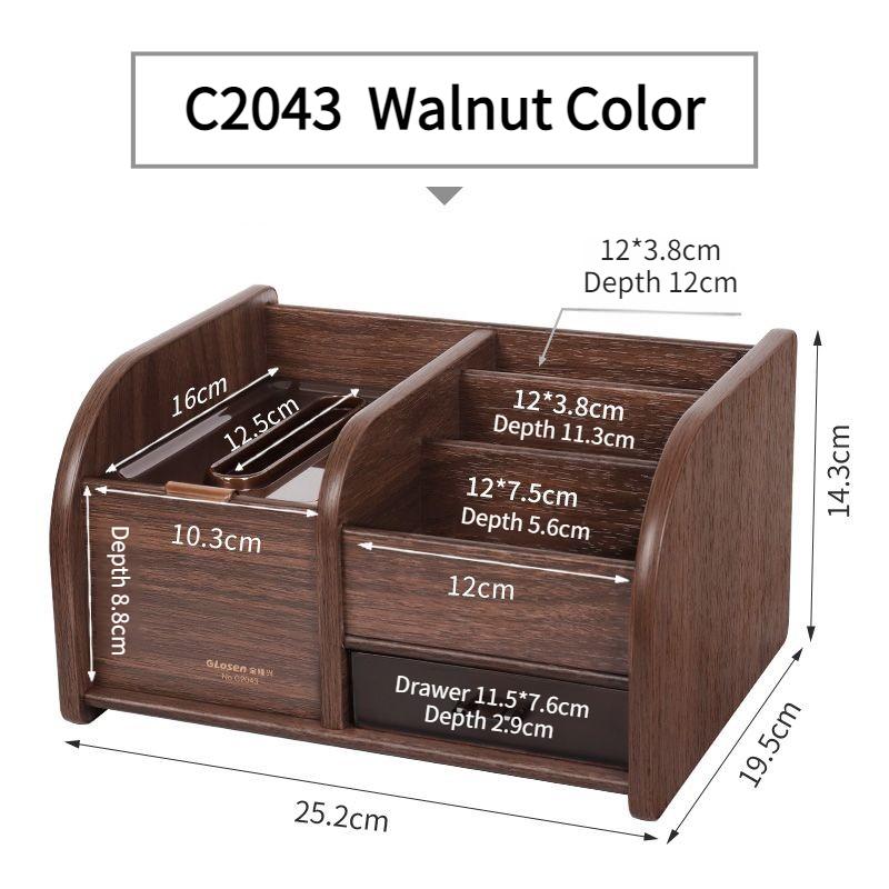 Wooden Tissue Box Desktop Multi-function Tissue Boxes Living Room Retro Paper Storage Box Luxury Napkins Organization Boxes