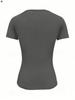 Cropped Slim-fit Round Neck Short-sleeved T-shirt