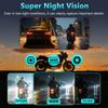 2K HD Motorcycle Dash Cam with WiFi, Image Stabilization, and IP66 Waterproof.
