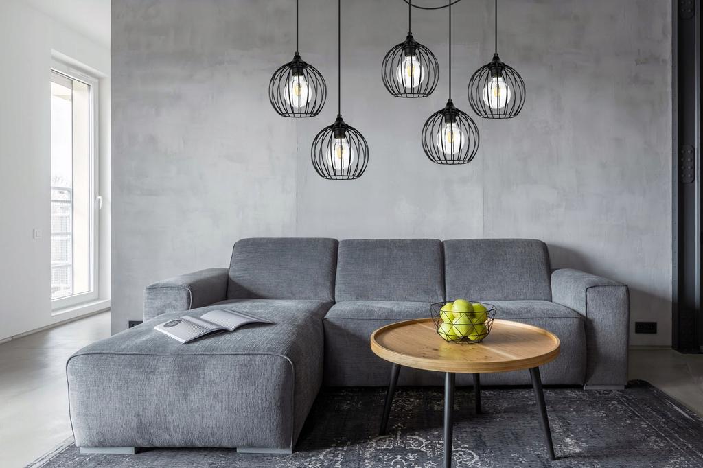 MODERN SPIDER HANGING LAMP, WIRE CEILING