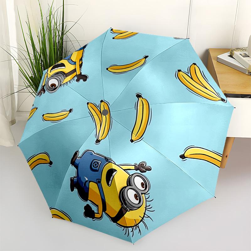 

1pc Minions Automatic Open/Close Umbrella - All-Season Portable Umbrella for Women/Men yy251213084