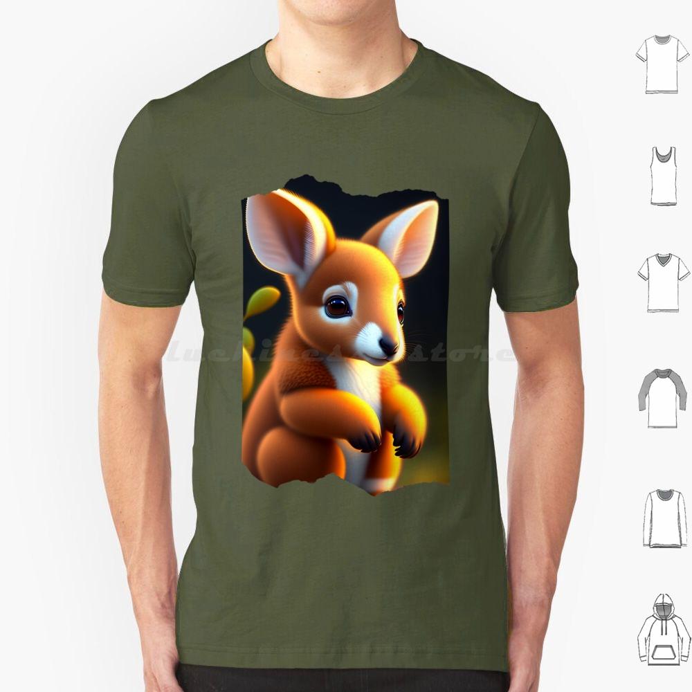 Cute Animals  Animal  Animals  Legendary Animals  Cute Kango T Shirt 6xl Cotton Cool Tee Animals Cute Animal Legendary Kango