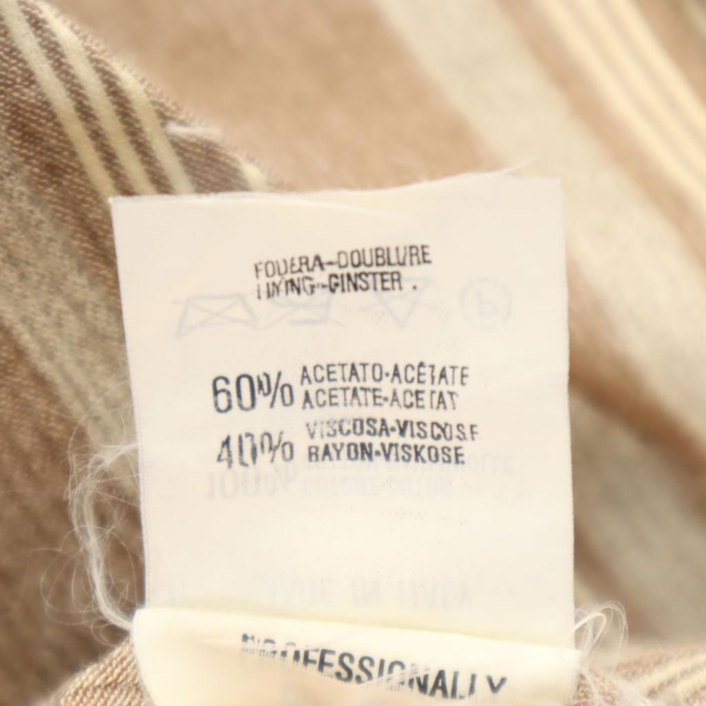 Emporio Armani 90er Jahre Made in Italy Alte Gestreifte Baumwolljacke 38 Damen Gebraucht