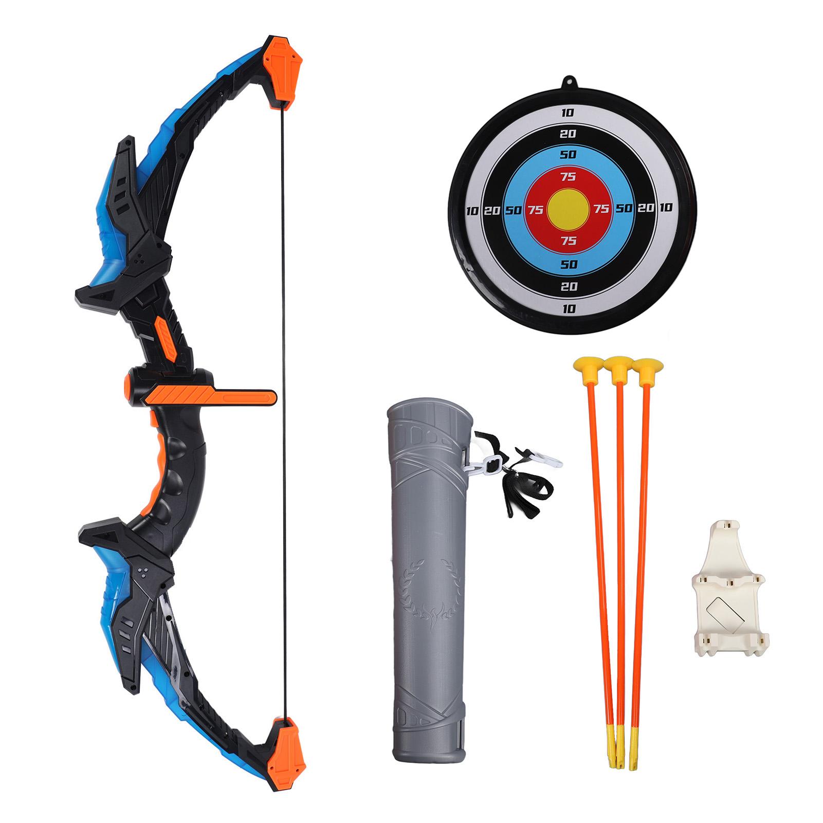 

Детский лук с присоской, крутая подсветка, улучшение координации, игровой набор для стрельбы из лука на открытом воздухе синий