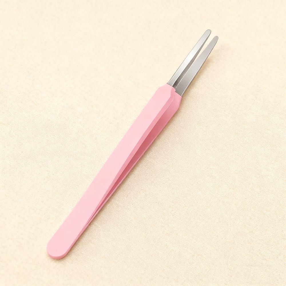 Facial Mask Clip Super Hard Round Mouth Clip Flat Mouth Tweezers Stainless Steel Duck Mouth Tweezers For Makeup Routine Beauty