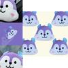 Purple Mang Stuffed Animal Pillow For Kids Cartoon Character Plush Toy