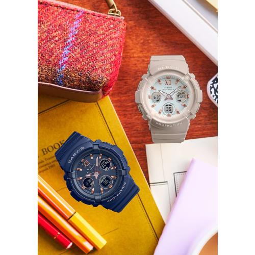 Casio Watch Babygie Radio Solar BGA-2800-4A2JF Women's Pink Beige