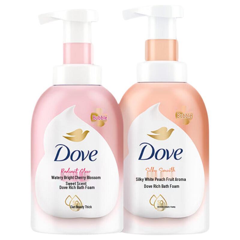Dove Dense Bath Foam Shower Gel Duo Pack