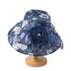 New sun hat children summer middle-aged and elderly elegant flower sunscreen hat mother bucket hat