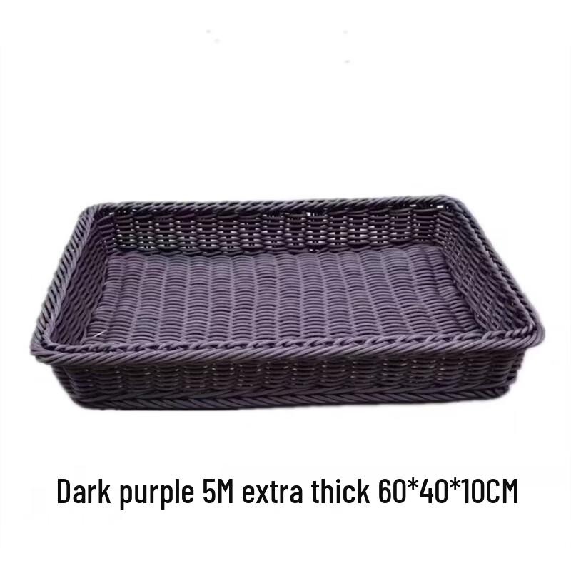 Thickened Rattan Fruit Storage Basket