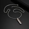 Vnox Men's Punk Vertical Pendant Necklaces, Stainless Steel Long Bar Retro Collars, Male Simple Casual Jewelry Gifts for Him