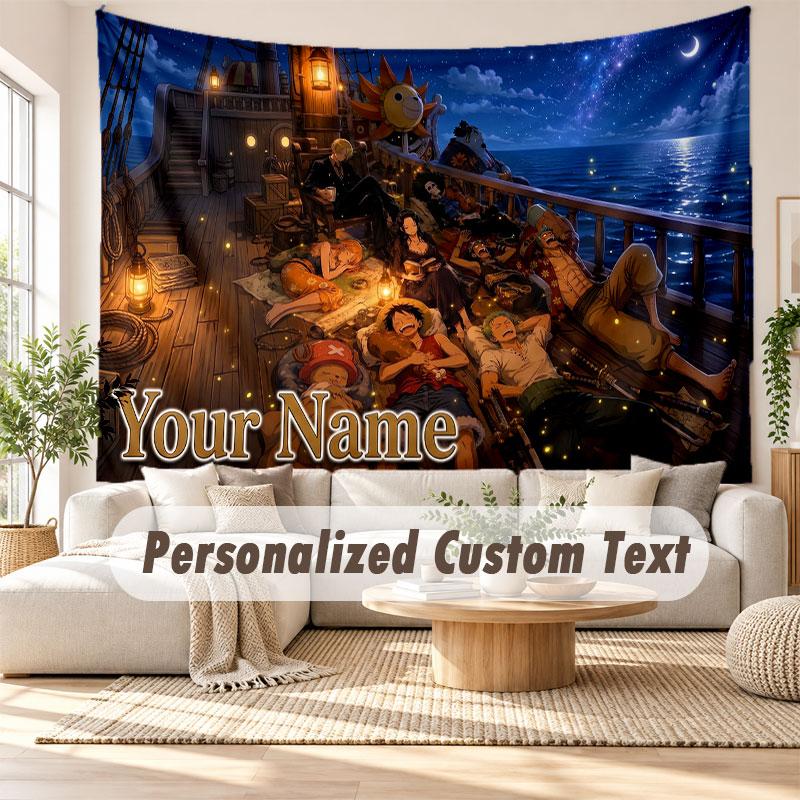 Custom Name Wall Hanging Tapestry,One Piece Decorative Backdrop Tapestry For Dorm Home