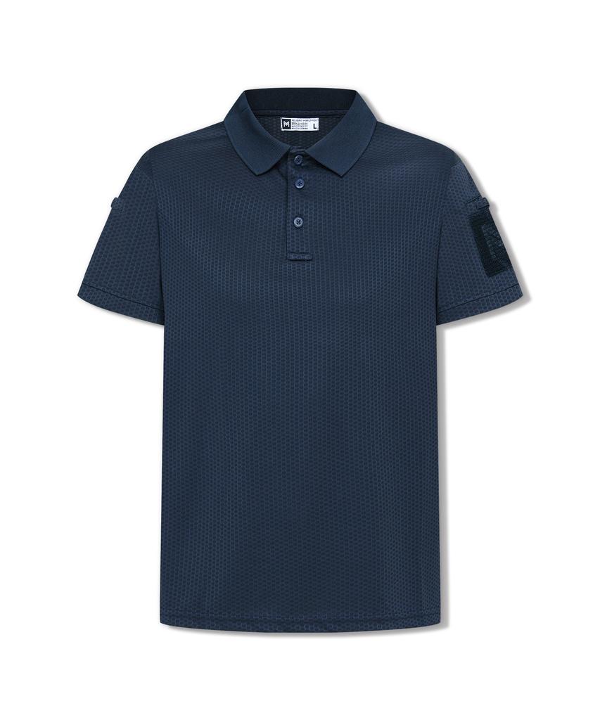 Millibeulo Dominant Polo Collared Short Sleeve T-Shirt Khaki