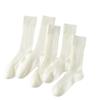 Ladies Spring and Summer Thin White Mesh Hollow Breathable Boneless Tube Cotton Socks