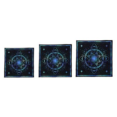 Divinations Tablecloth Planet Pattern Astrology Tarots Card Tablecloth Altars Cloth Divinations Board Game Accessory