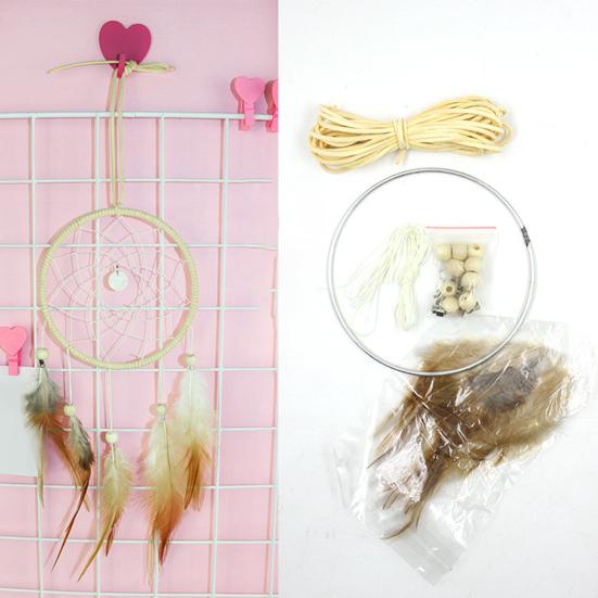 1 Set Dream-catcher Making Kit Exquisite Wide Application Wire DIY Decorative Hanging Crochet Kit for Gift