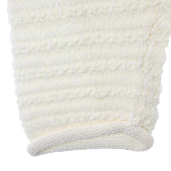 Unused D'un a Dix Long Sleeve Fringed Hem Cotton Knit 38 White Sweater Women Used