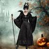 Matreeglam Halloween Cosplay Maleficent Black Witch Costume, 2-Piece Witch Costume Set for Adults, Shrine Maiden and Queen Costumes, Perfect for