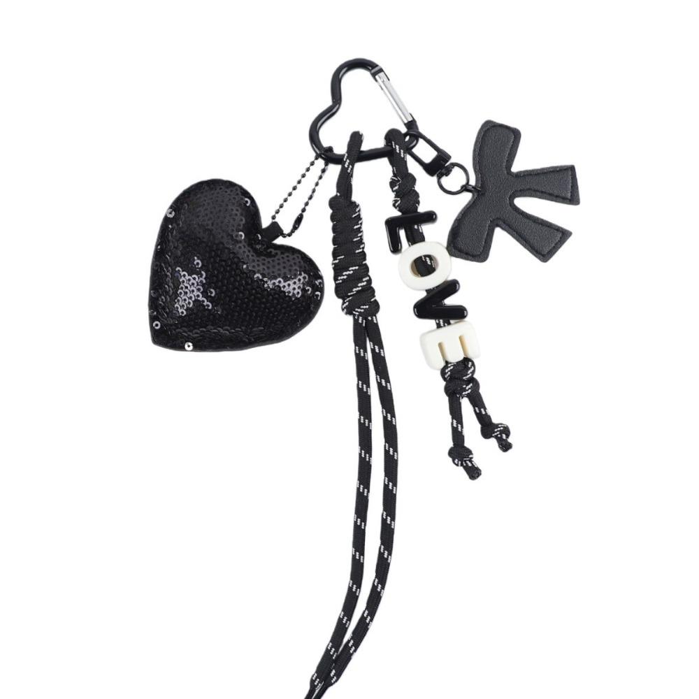 Key Ring Love Pendant Bag Accessories Braided Rope Pendant Love Keychain  Car Key Pendant