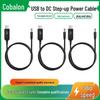 Высокомощный USB-кабель-преобразователь DC для зарядки: 5 В на 8,4 В/9 В/12 В/12,6 В для маршрутизаторов и динамиков.