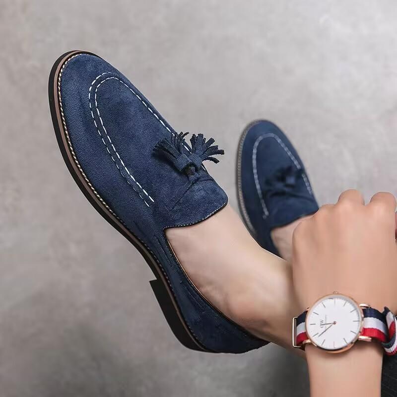 Man Shoes Leather Men Loafers Breathable Men's Casual Driving Oxfords Shoes Flats Shoes Moccasins Comfortable Shoes Club Shoes