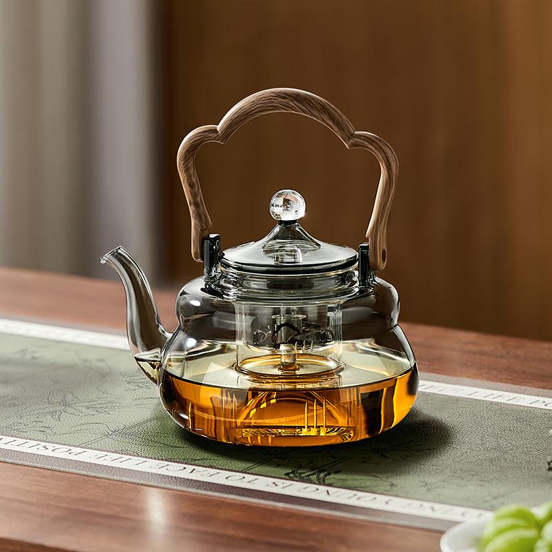 High Borosilicate Glass Steaming & Boiling Teapot