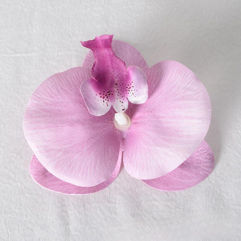5pcs Simulated Film Butterfly Orchid Flower Head Petals Flower Accessories Headwear Hairclip Handmade Wedding Gift Decoration