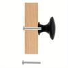 10pcs European Mushroom Porcelain Single Hole Handle Modern Simple Wardrobe Cabinet Round Stainless Steel Drawer Handle Hardware