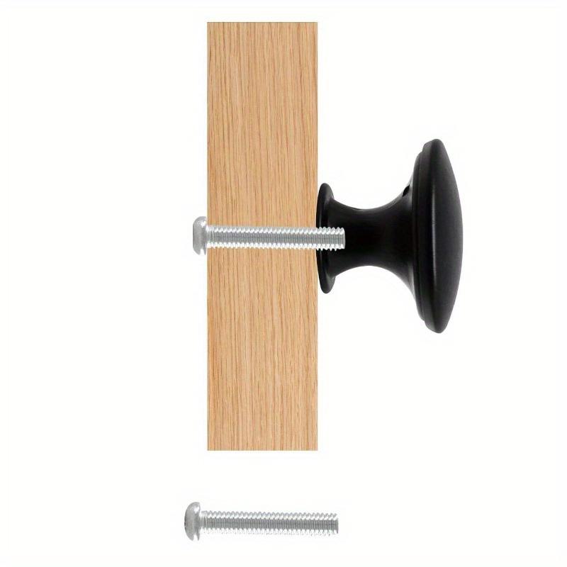 10pcs European Mushroom Porcelain Single Hole Handle Modern Simple Wardrobe Cabinet Round Stainless Steel Drawer Handle Hardware