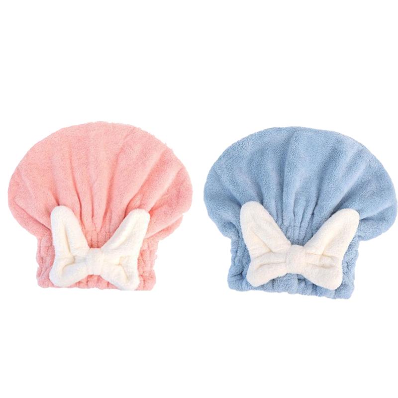 FASHION Lovely Little Bear Hair Drying Cap Towel Microfiber Quickly Dry Hair Shower Hat Wrapped Towels Bathing Cap Bathroom Accessories