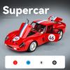1:32 250 GTO Alloy Sports Car Model Diecasts Metal Track Racing Car Vehicles Model Simulation Sound and Light Childrens Toy Gift